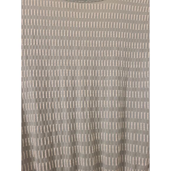 Women's Demure Dress M Green White- Side Slit- Caution To The Wind - Picture 3 of 6